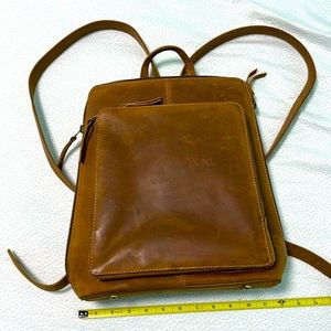Real leather backpack lightly used